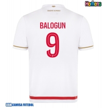 Camisa de Futebol AS Monaco Folarin Balogun #9 Equipamento Principal 2025-26 Manga Curta